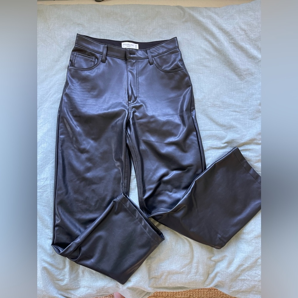 Abercrombie faux leather pants